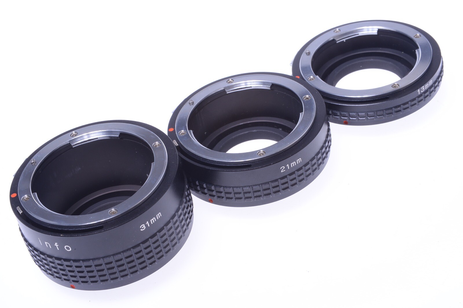 ✅ INFO EXTENSION TUBE SET MACRO NIKON AI LENSES & CAMERA *MINT, INST & BOXED*