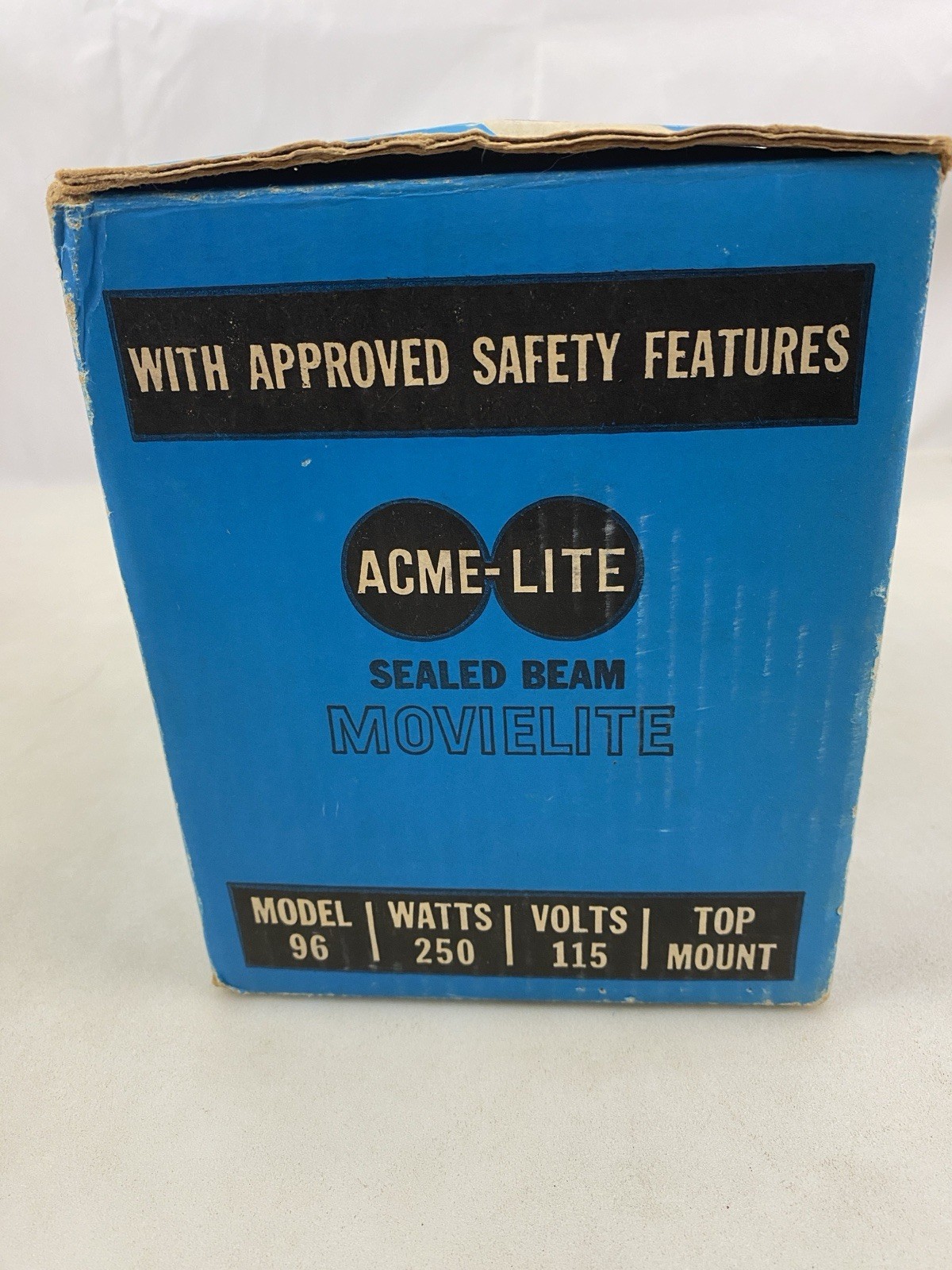 Vintage Acme-Lite Movielite Model 96 Super 8 Camera Light TESTED Working w/ Box