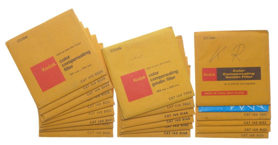Kodak 100x100mm color compensating cat 149 gelatin filters various effects