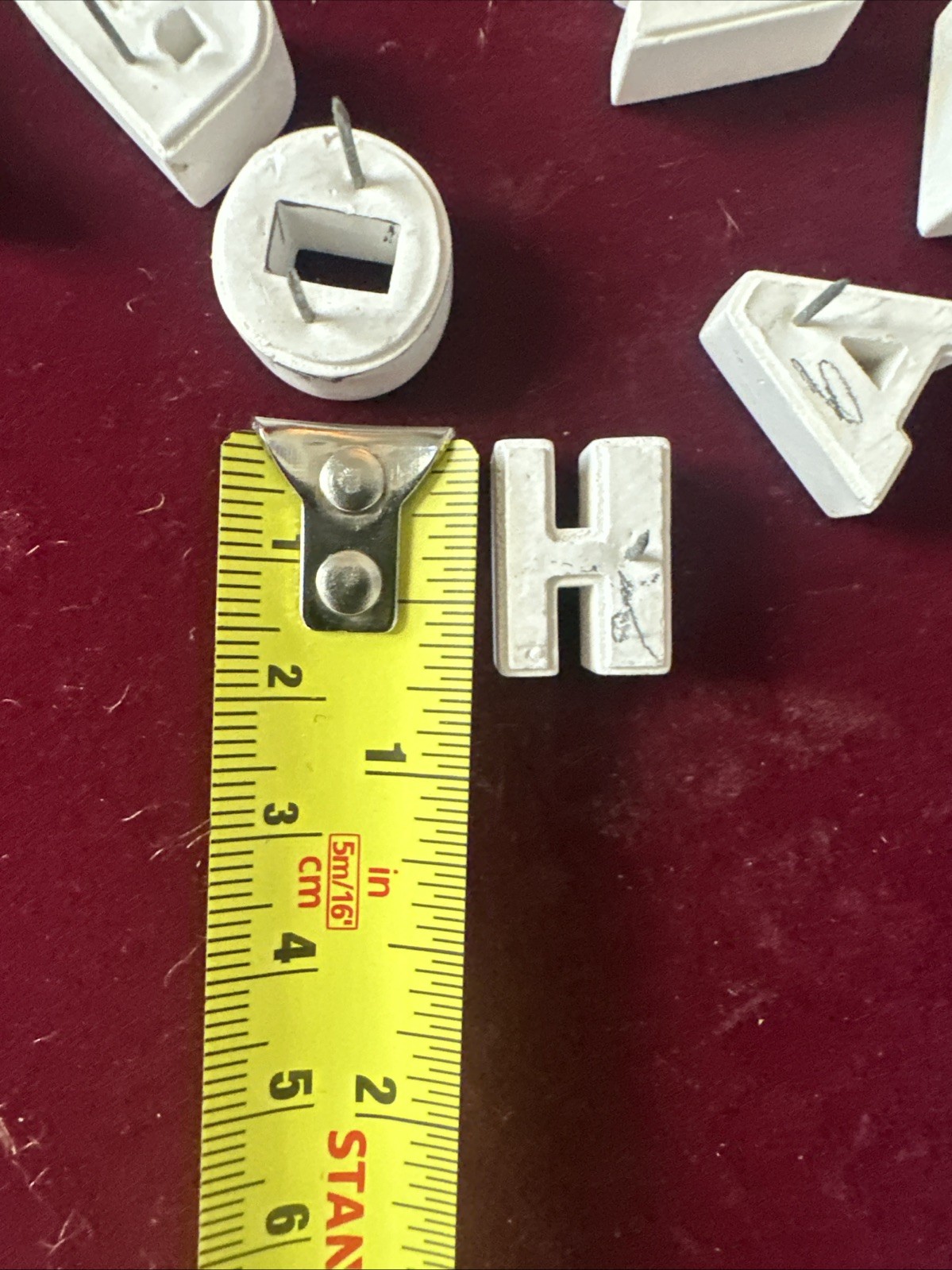 Vtg Mitten’s Movie Titler Ceramic Push Pin Letters ? 1940s Art Deco Lot ~80pc