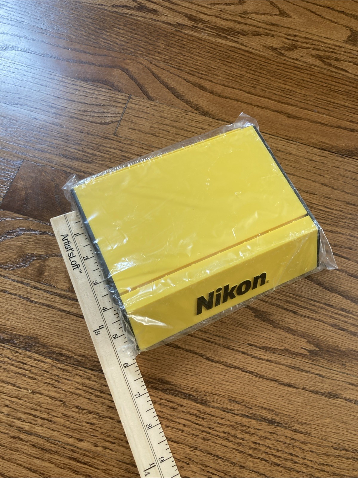Rare Original Nikon Plastic Store Display Stand Yellow/Black Brand NOS