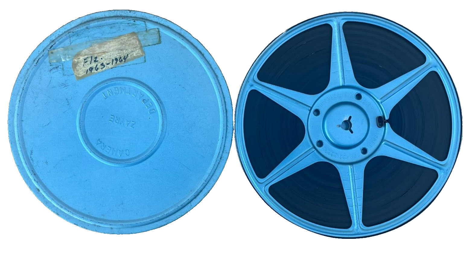 Vintage Flz 1963-1964, Movie Film Reel Case Metal Camera Zayre Deparment