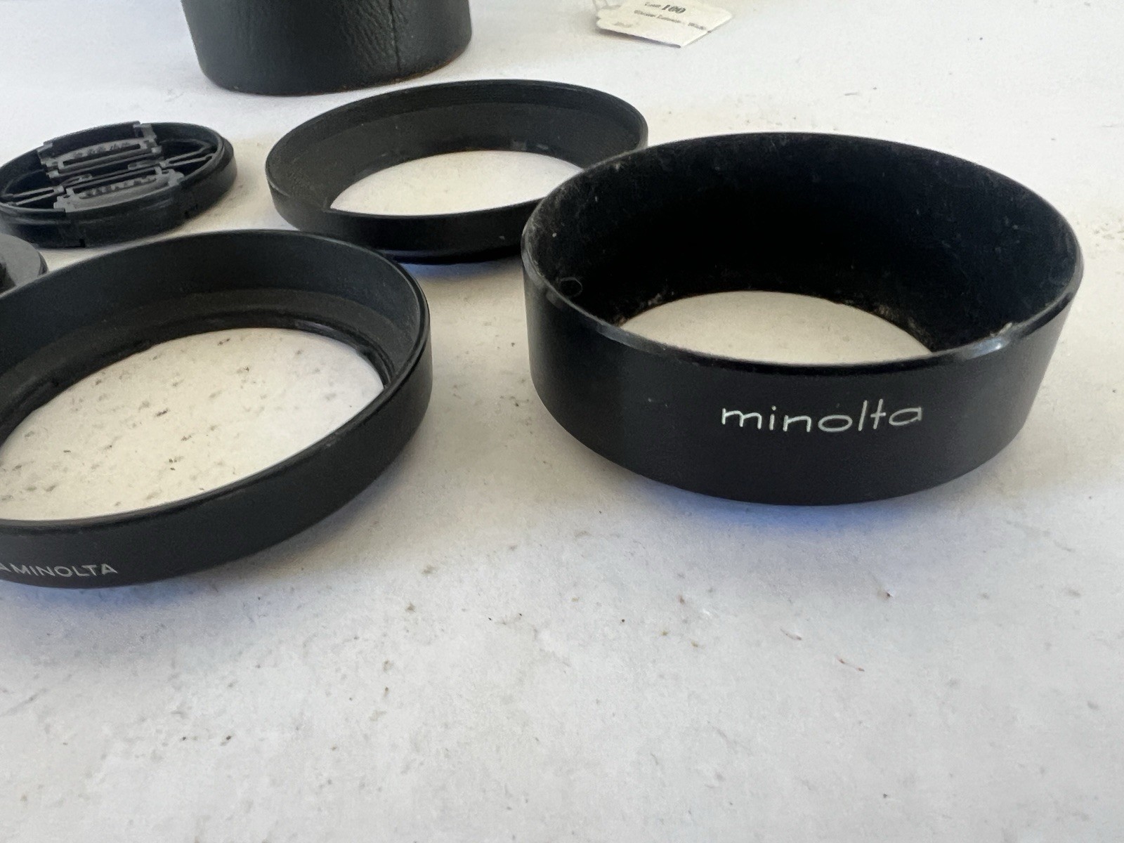 Vivitar & Minolta Misc Lens Case And Covers Misc Lot