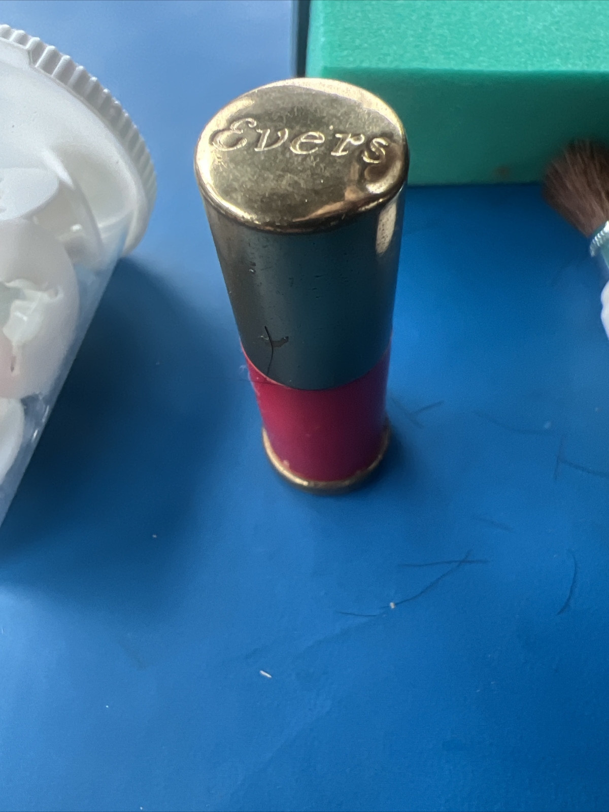 Vintage Brass Lipstick Style Camera Lens Brush Lot + Cleaner