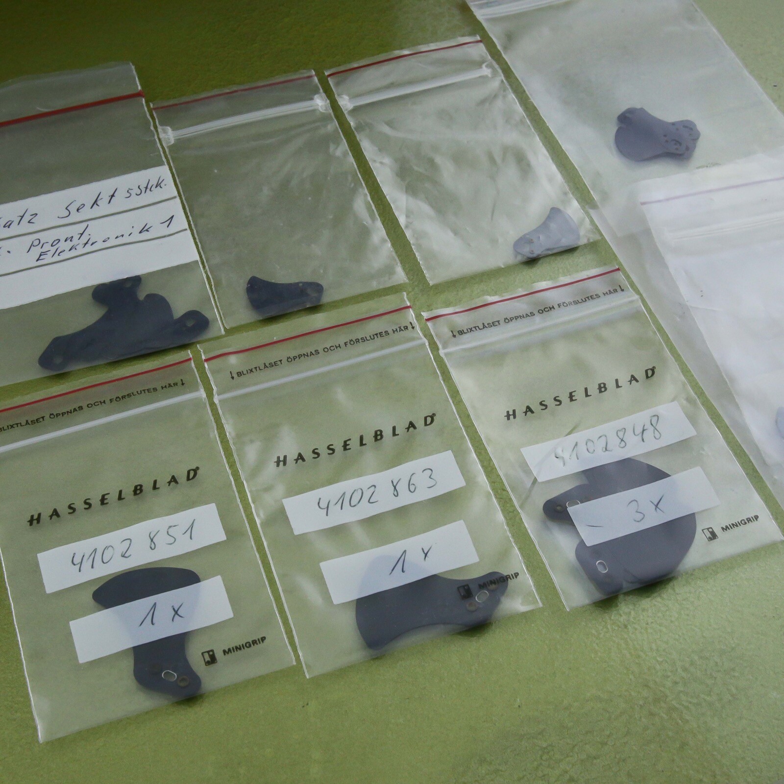 Hasselblad LOT OF PRONTOR BLADES accessory part repair analogue PLANAR ? ☆☆☆☆