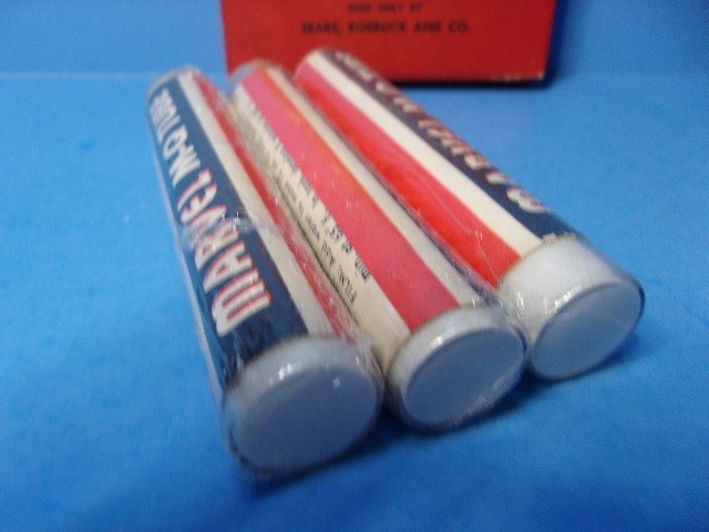 Antique Lot of 4 Boxes of Developing Powders Glass Tubes Photography Supplies