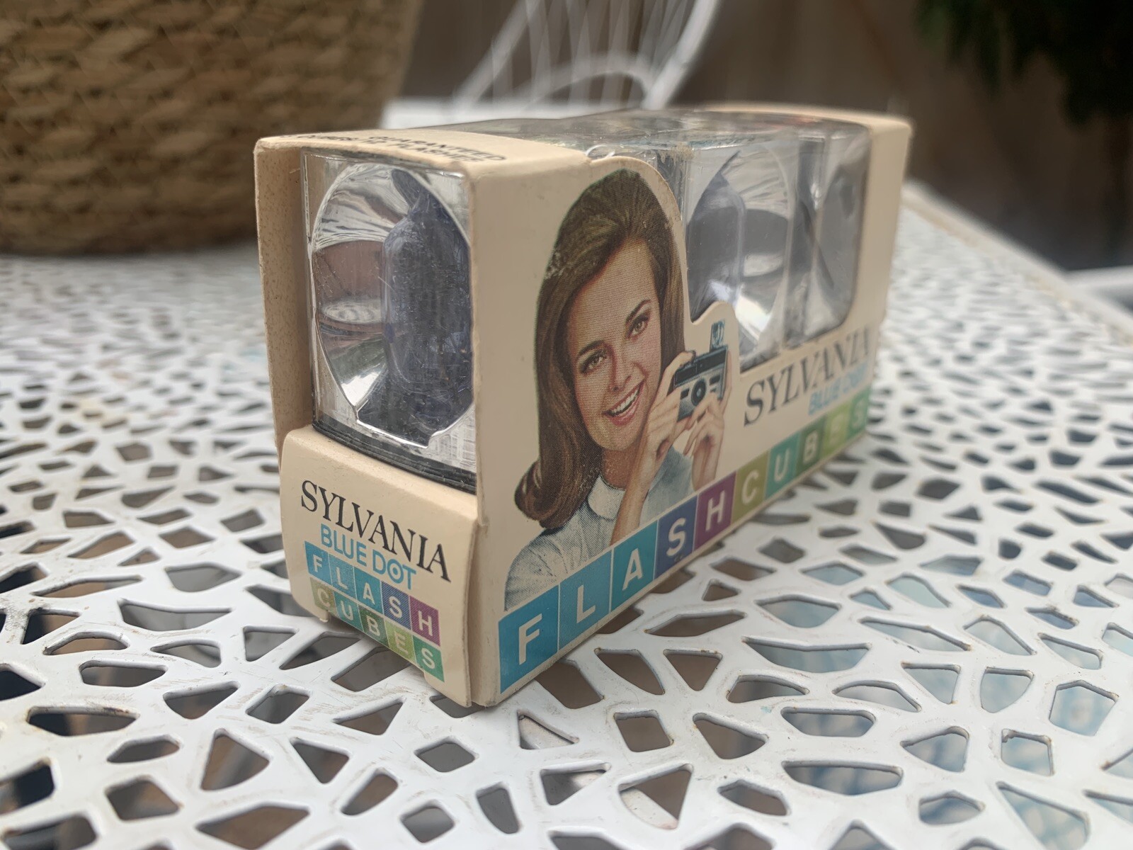 Vintage Sylvania Blue Dot Flashcubes 3 Cubes 12 Flashes for Camera New in Box