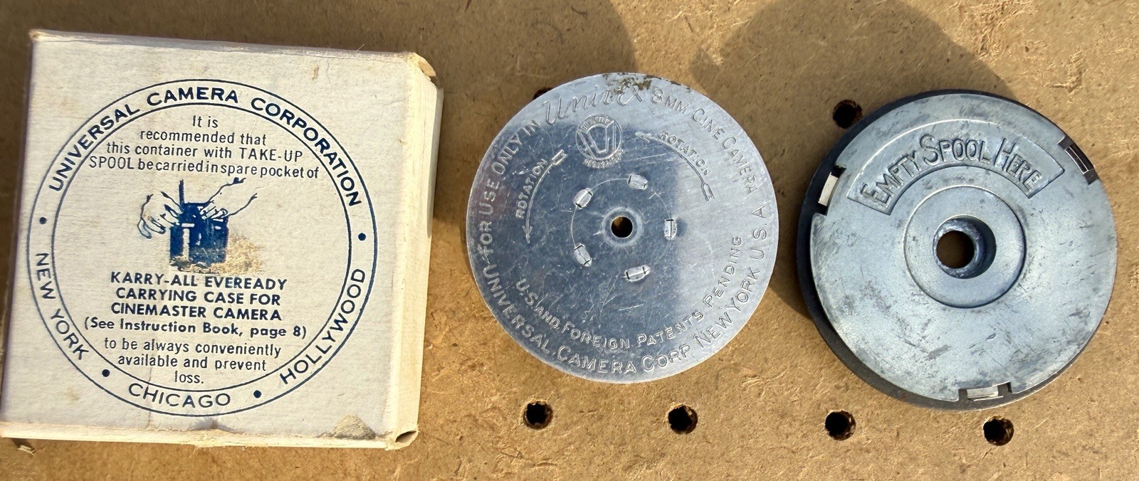 Antique Universal Camera Corp. Take-Up Spool Reel for Univex 8mm Cine Camera