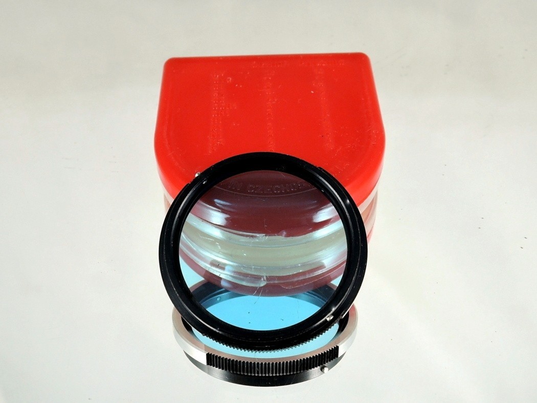 Flexaret MEOPTA B1 B36 Blue Filter Czechoslovakia Genuine Accessories Bayonet