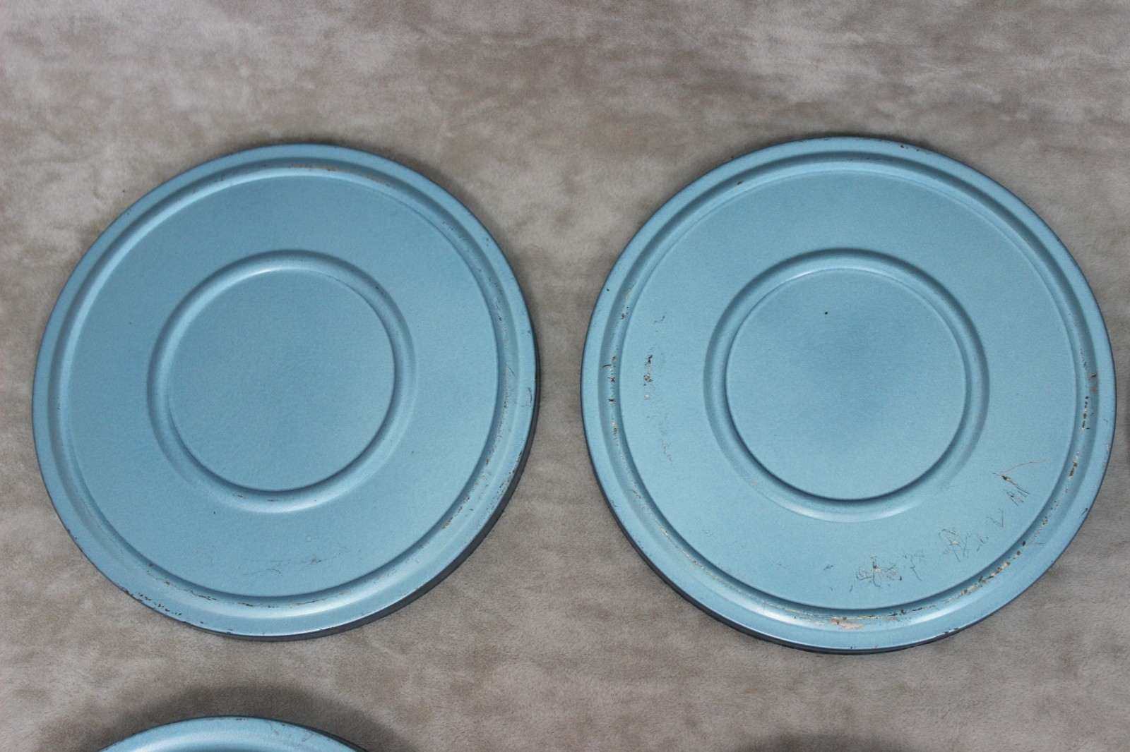 8 mm Reels and Canisters Compco 200 Feet Empty Blue Lot of 4