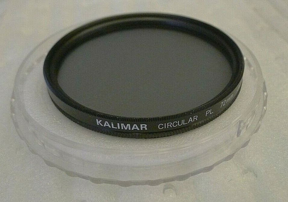 Kalimar Circular Polarizing CPL 72mm Filter +Protective Case, & Box – Japan