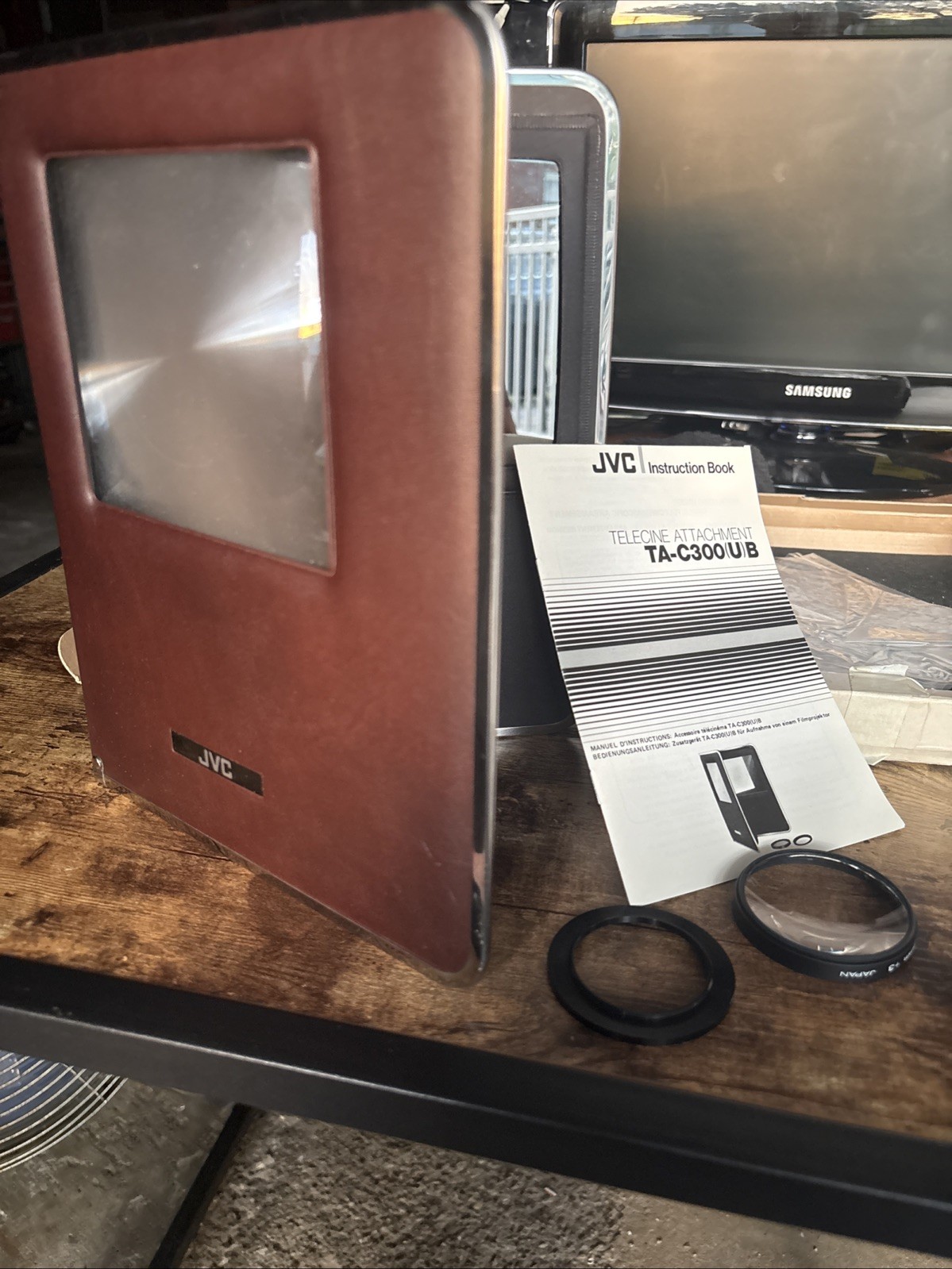 JVC TA-C300 Telecine Attachment Compact 8mm Super 8 Conversion Kit Used One Time