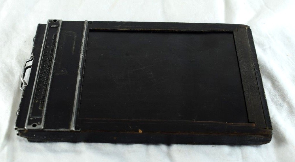 Antique Graflex Wood & Metal Film Holder 4″ x 5″ Vintage Camera