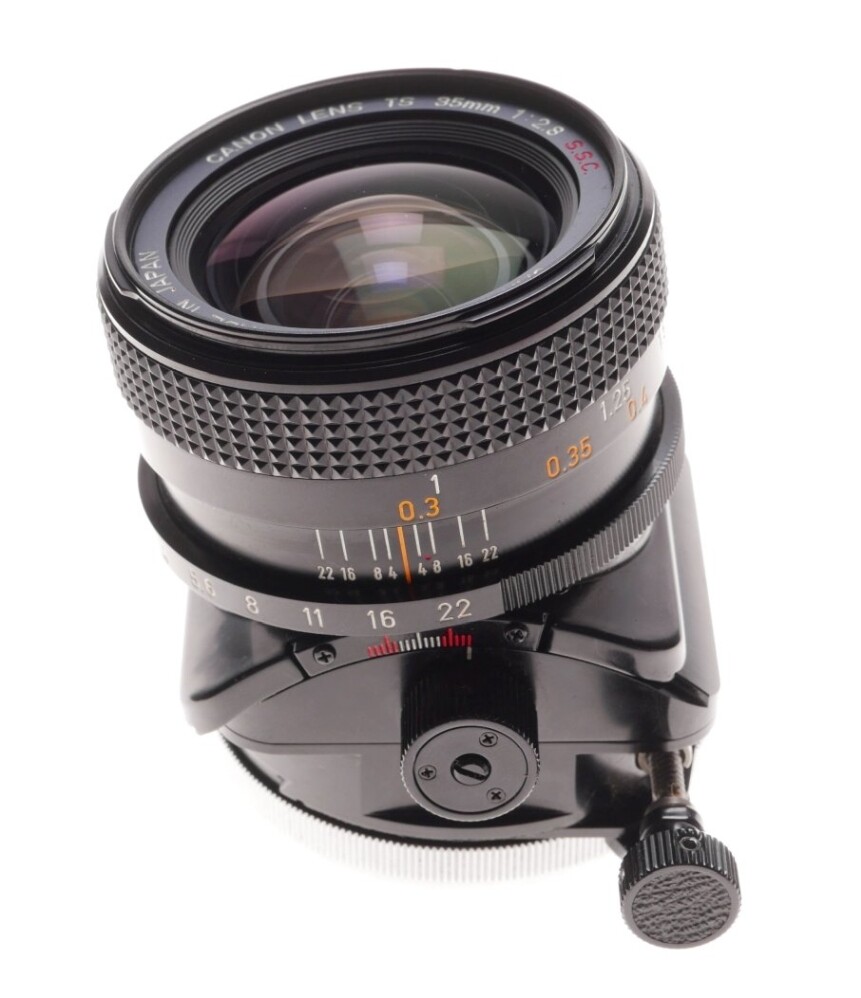 Canon ts tilt shift 35mm 1:2.8 s.s.c. Slr camera lens caps tripod mount keeper