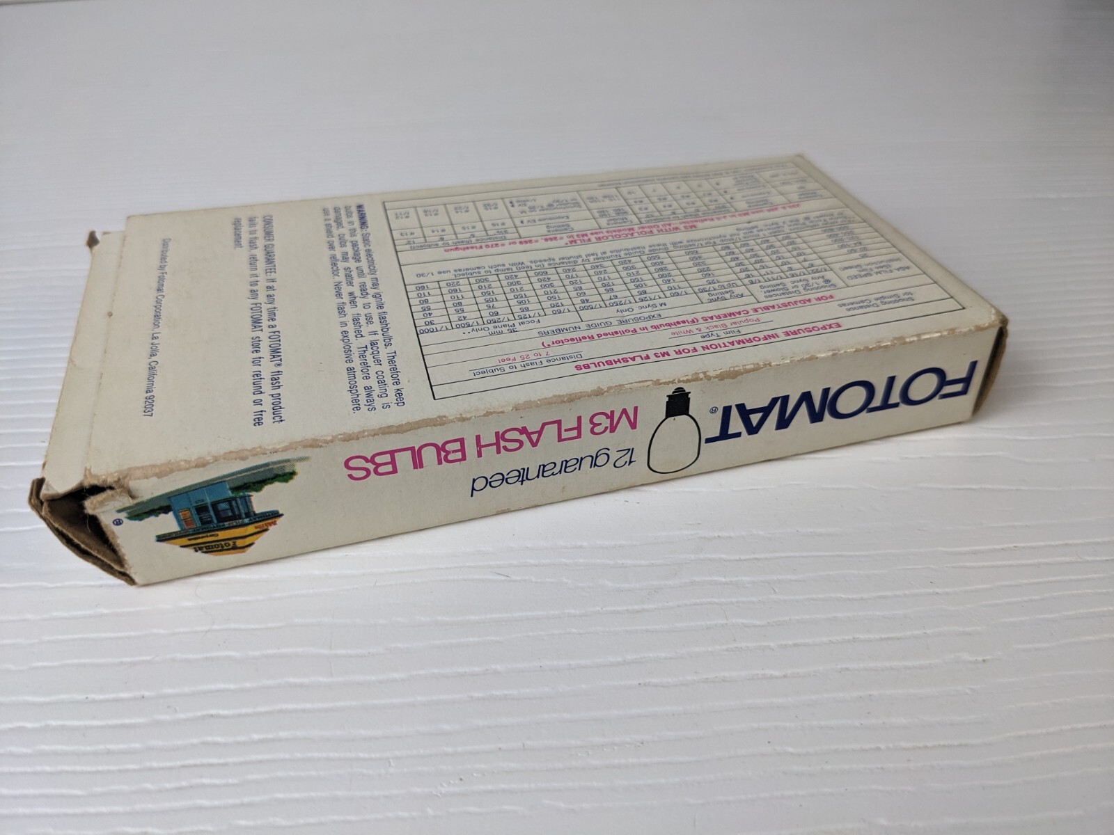 Fotomat M3 Flashbulbs Blue Flash (6 Bulbs left in Package) Vintage #Bin A