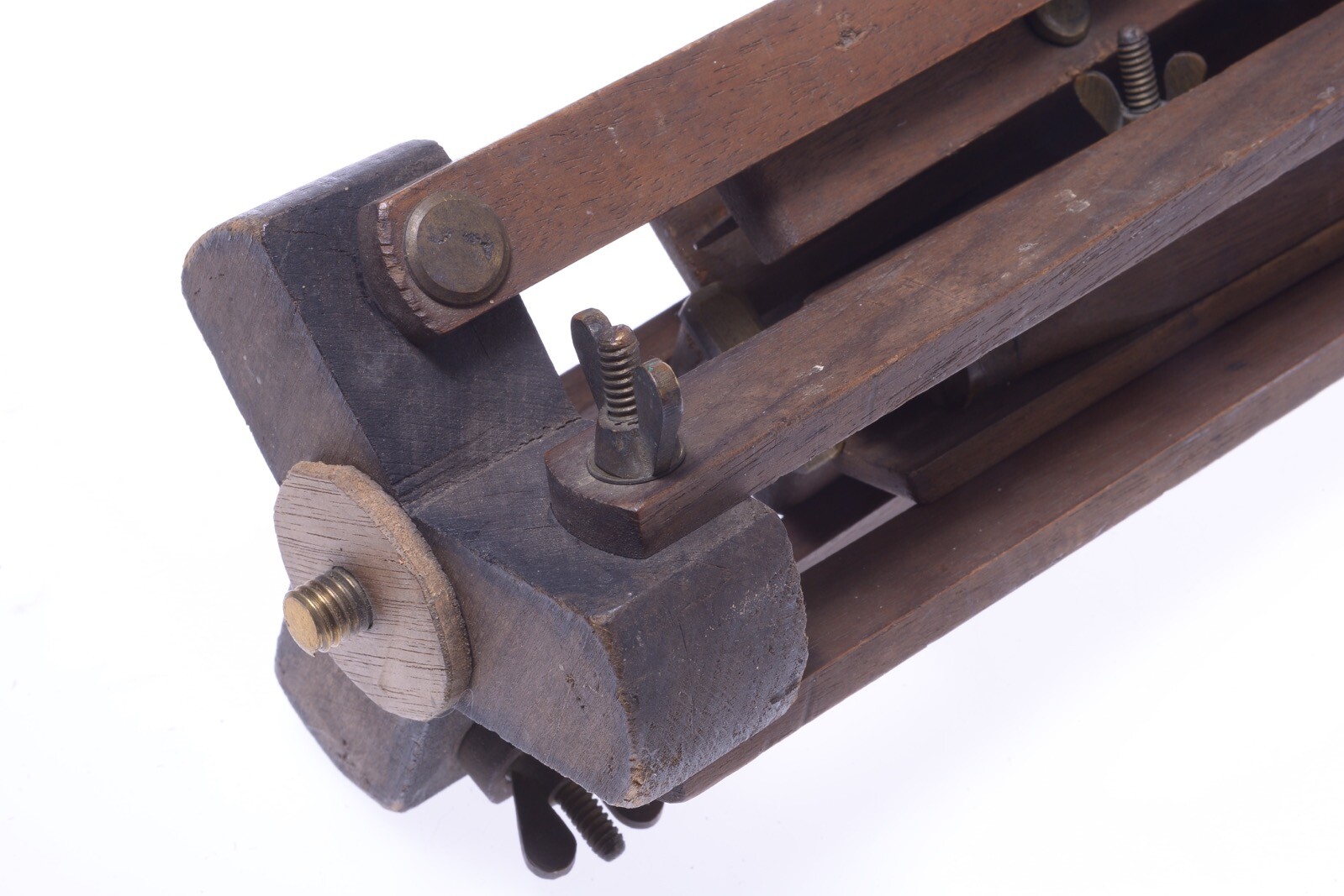 ✅ ANTIQUE WOOD TRIPOD 131CM 51.57″ GLASS FALLING PLATE LARGE FORMAT FIELD CAMERA