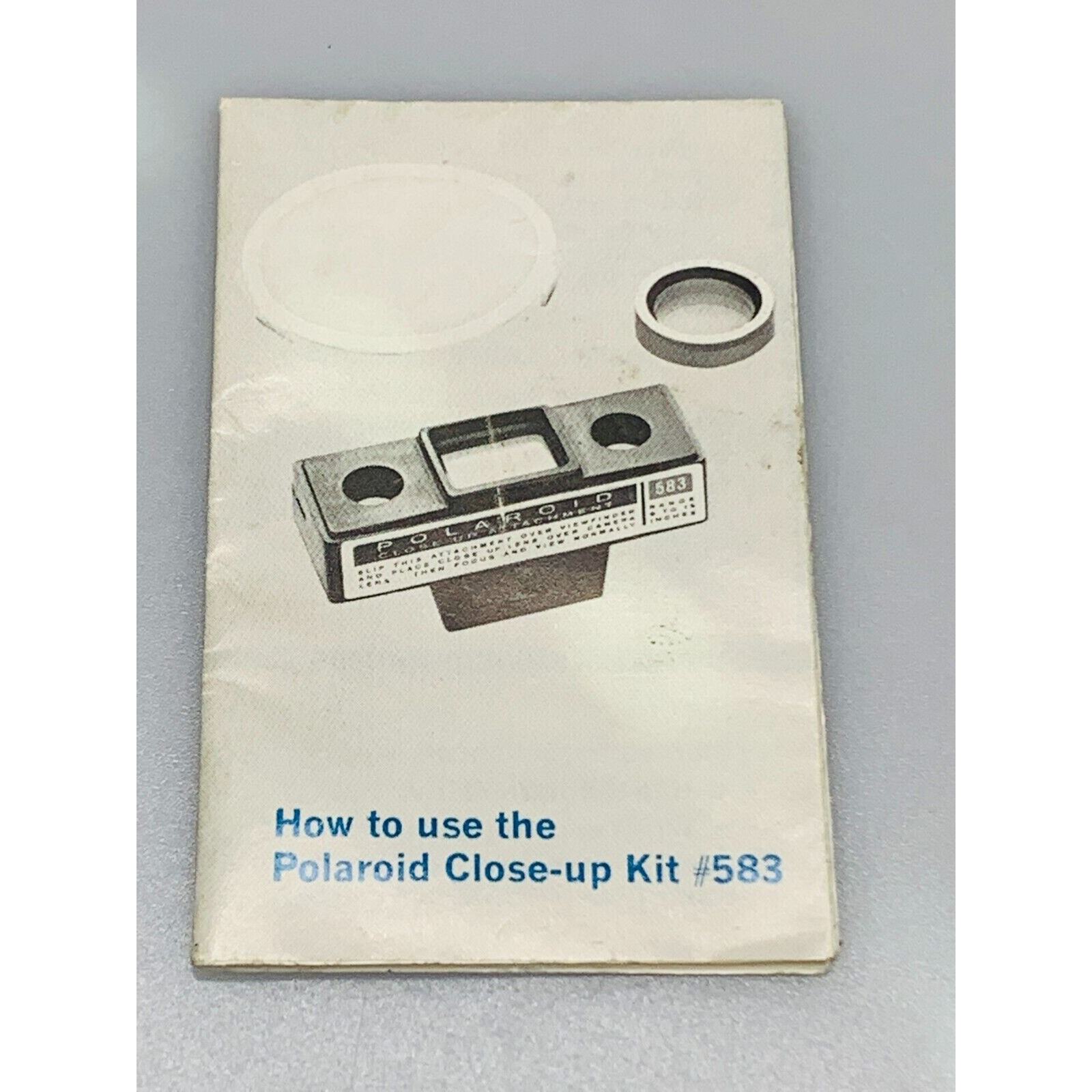 Vintage Polaroid Close-up Kit No. 583 for Color Pack Cameras