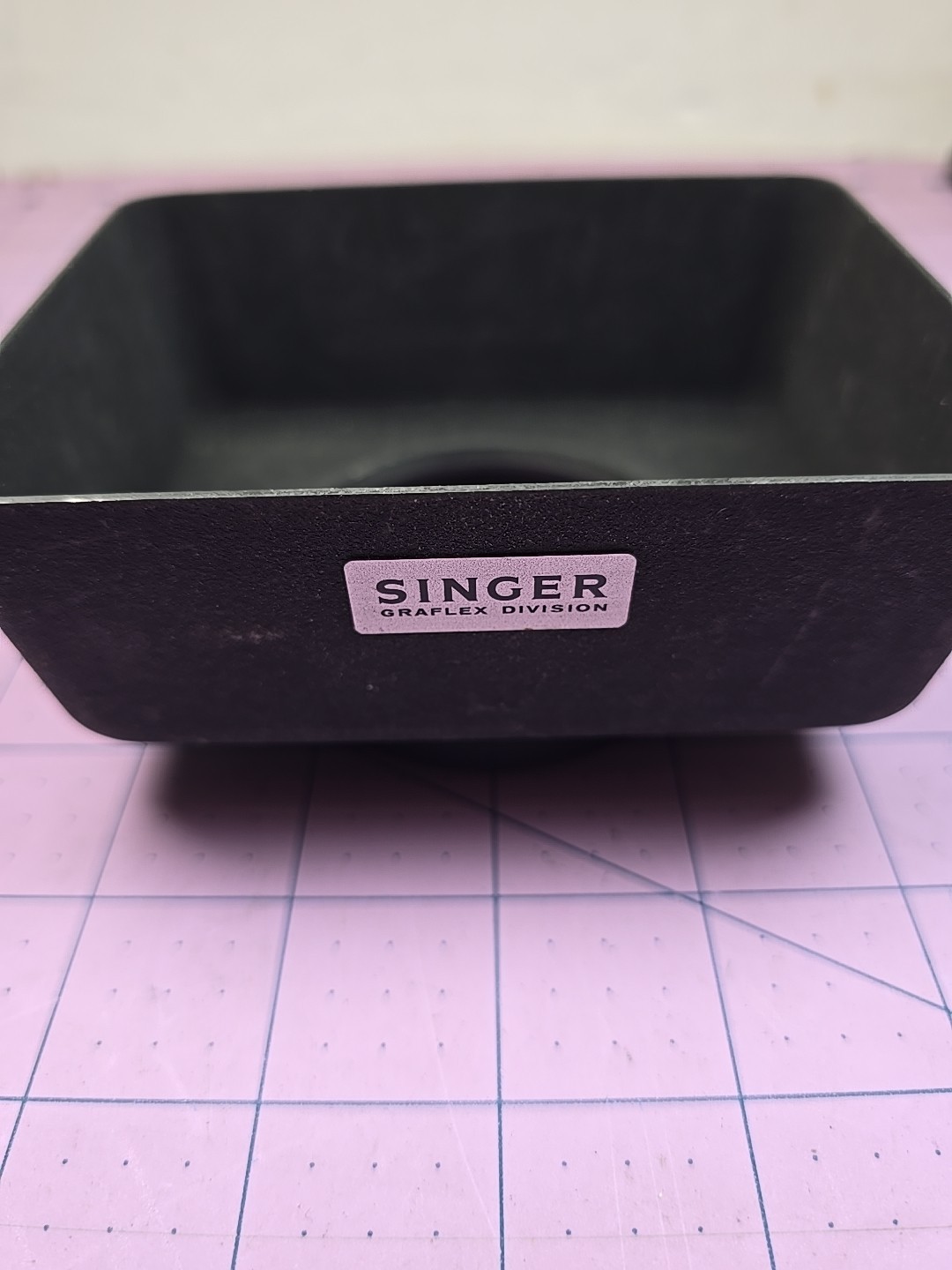 Graflex XL 49mm to Series 8 Step-up Adapter Ring to 66mm with Singer square hood