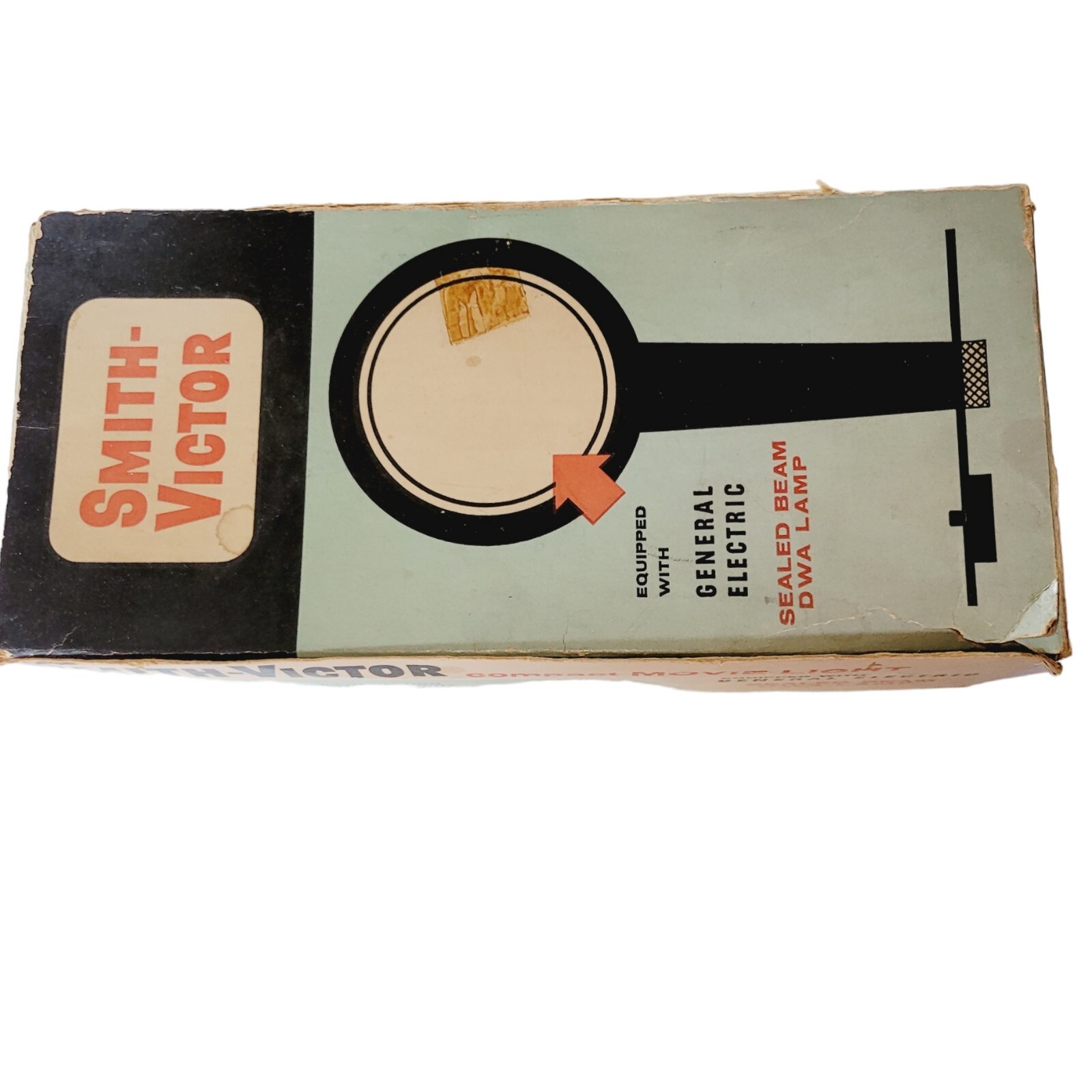 Smith-Victor Model L-5 Compact Movie Light Vintage 1962 Tested Works W/ Box
