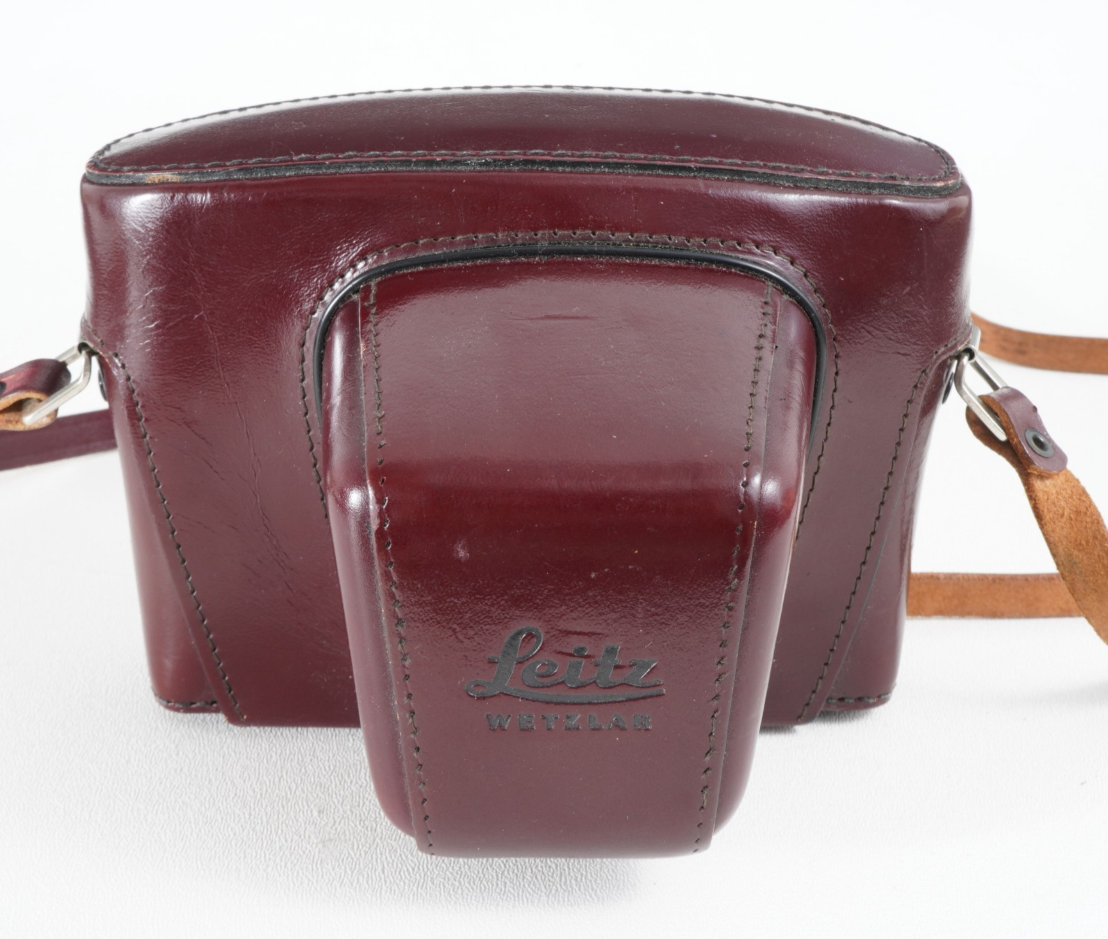 -Genuine Leica 14504 Red Burgundy Ever-ready Leather Case for Leicaflex SL SL2