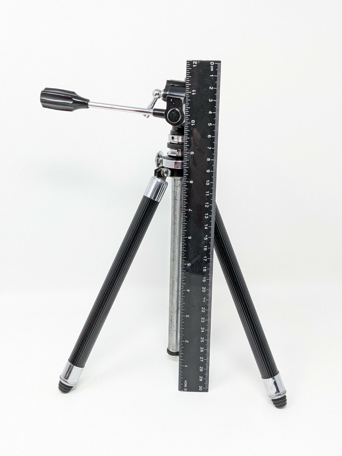 Vintage Adams Compact Tripod 8 Section Elevating Type 67-2145 W/ Carrying Case