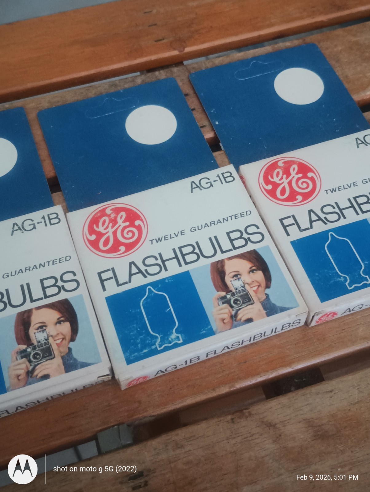 Vintage GE AG-1B Flashbulbs 3 Box Lot NEW in Box Photography Bulbs