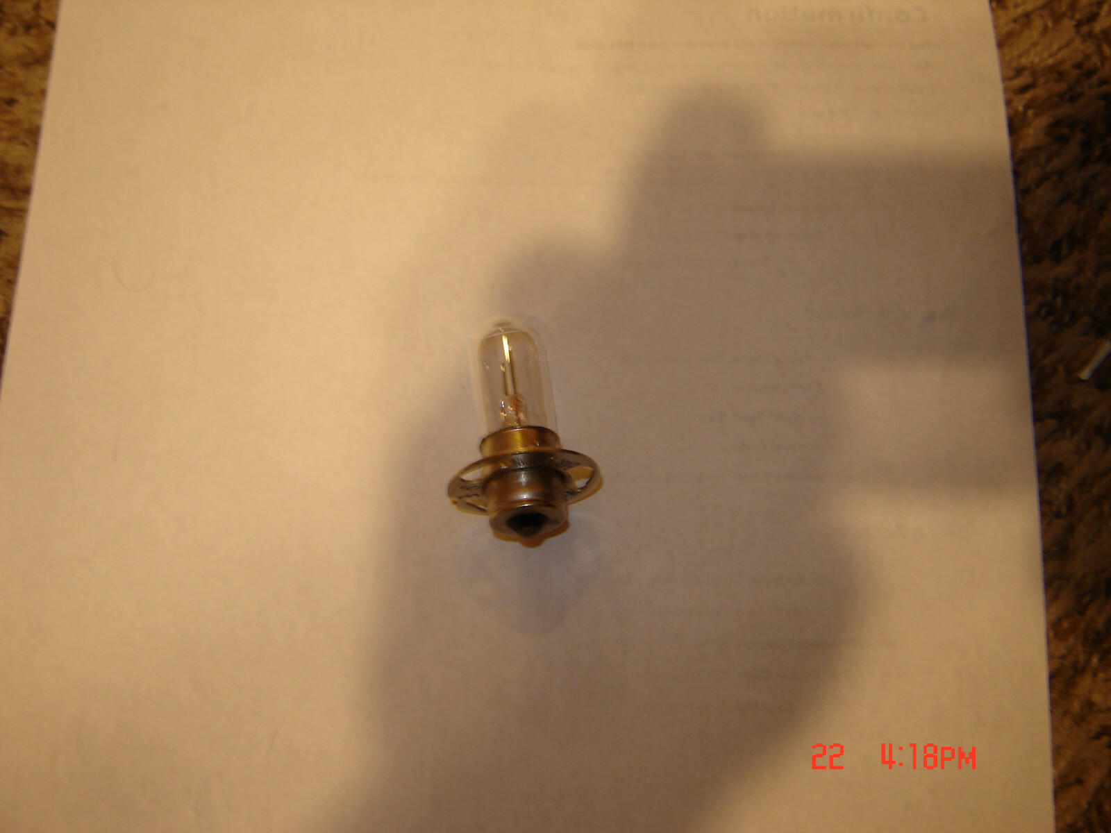 16mm Bell & Howell 535,537,540,542545,550,552 Projector Sound Bulb .75 Watt Bulb