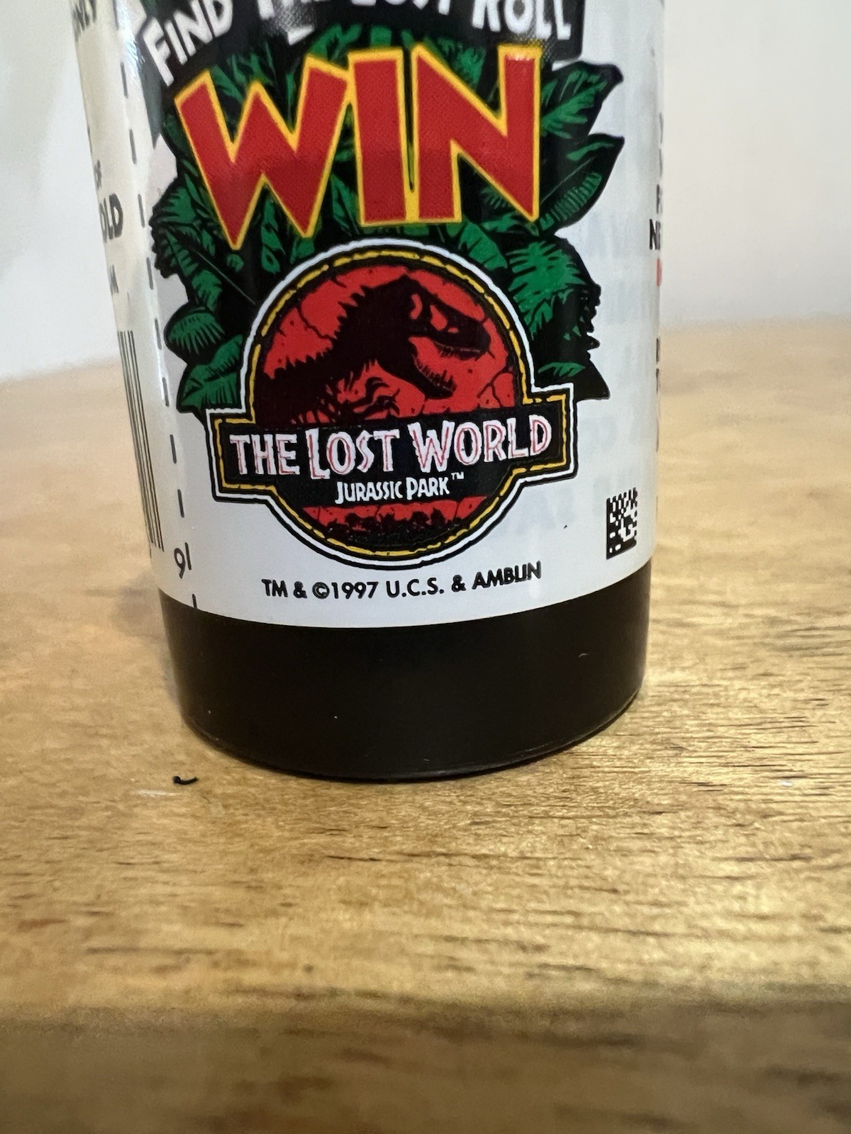 Kodak Jurassic Park PROMO 1997 “Find The Lost Roll” 35 MM Film Canister w/ Film