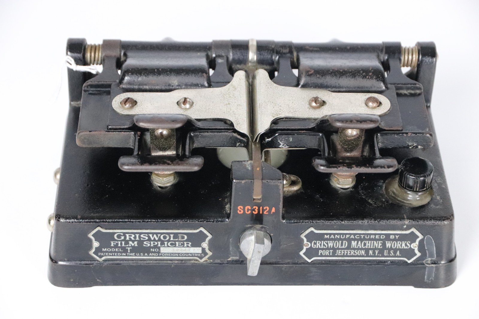 Griswold Model T Cast Iron Cement 35 mm Film Splicer 1920’s Antique