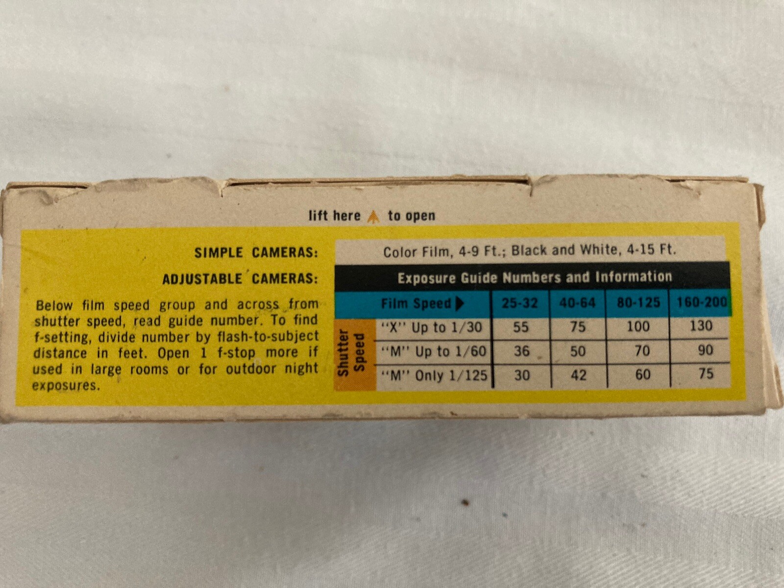 Vintage Sylvania Westinghouse Blue Dot Flashcubes -9 cubes/12 Flashes,4 singles