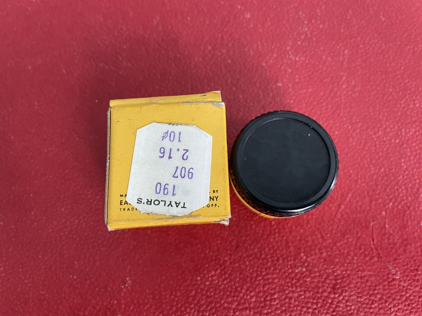 Vintage EASTMAN KODAK CO Wratten Filter A Z Mount w/ Box & Brochure RED