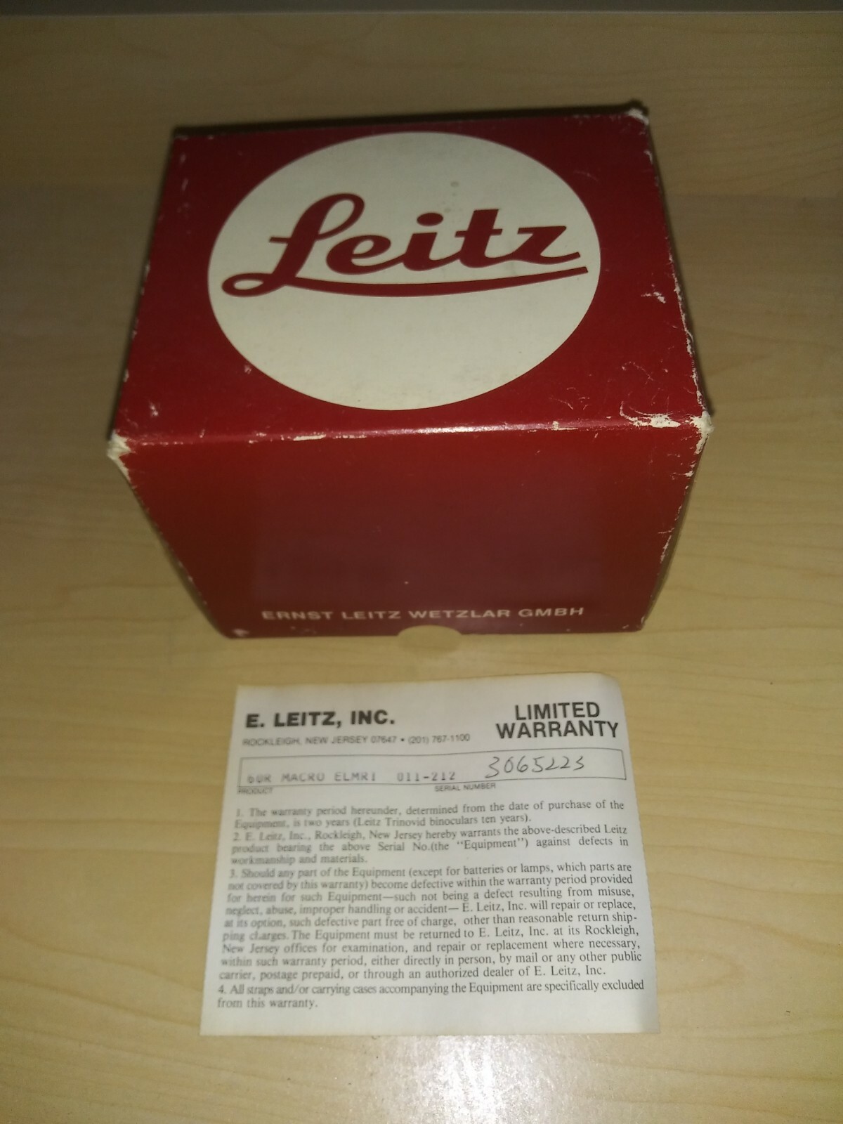 – Leica Leitz Empty Box for Leicaflex Macro – Elmarit – R 60mm f2.8 Lens, 11212