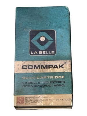 Vintage La Belle Commpak 16mm Cartridge – Rare 1960s-80s Film Loop