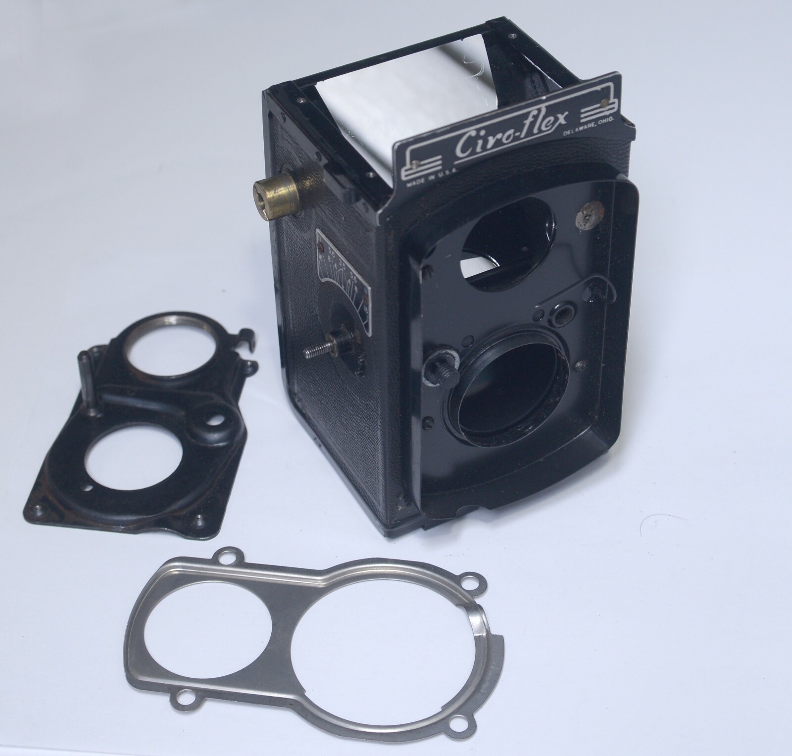 Ciro Flex Body Case Frame Mirror Vintage TLR Film Camera Parts USA