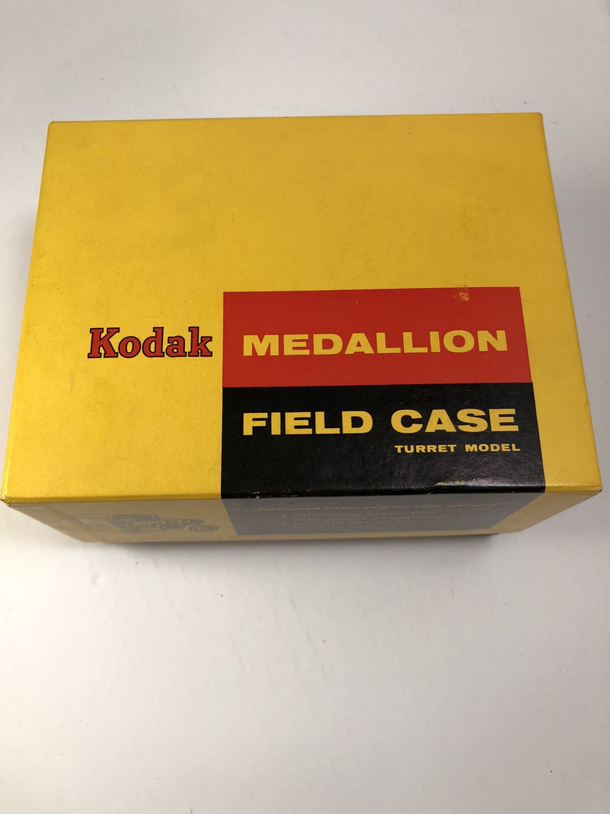 Rare Kodak Medallion Field Camera Case New In Box Leather Vintage Turret Model