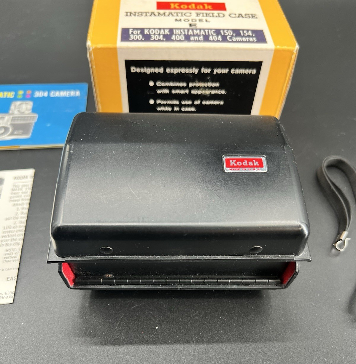 Kodak Instamatic Field Case Model E 150, 154, 300, 304, 400, 404