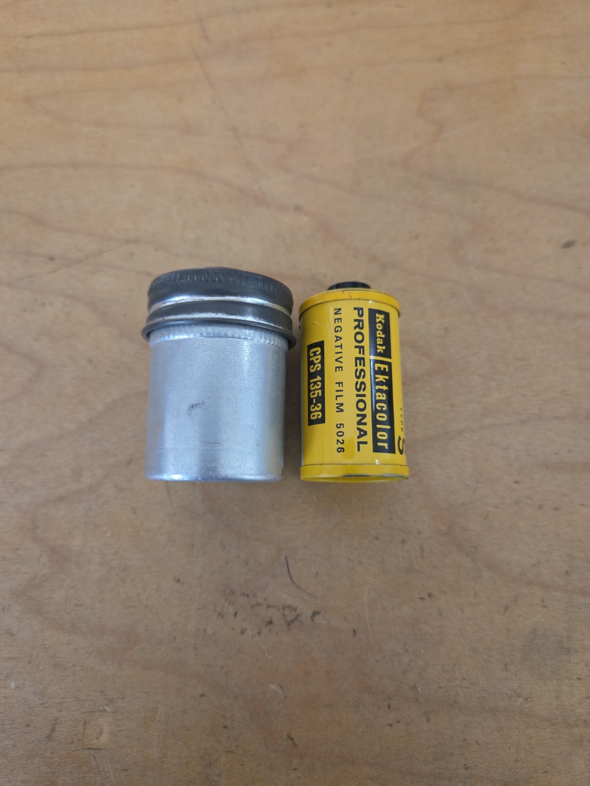 Metal Aluminum Film Can 35mm Canister Vintage