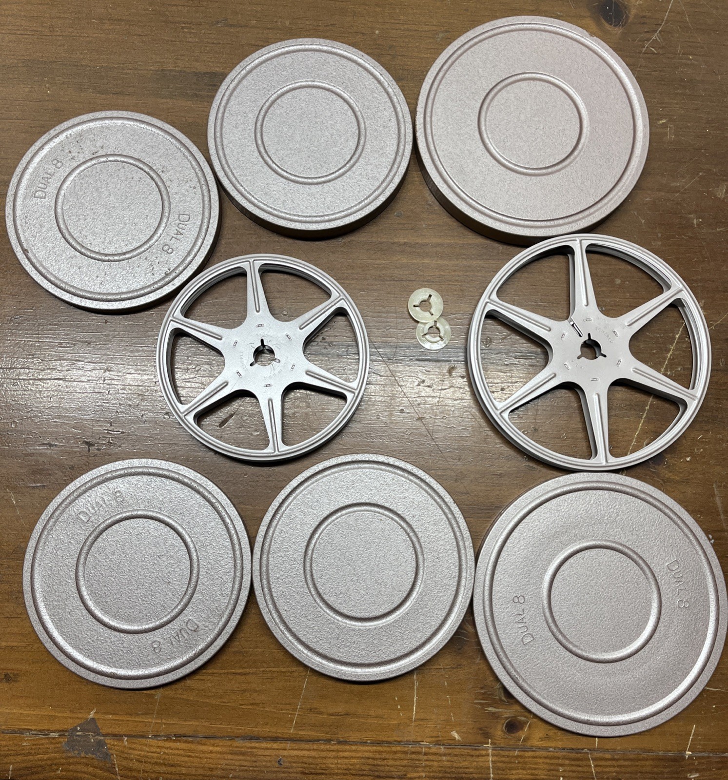 Lot Of 3 Scherer 8 mm (2)200 ft. (1)300 ft. Can And Reel Original Boxes -1 Reel