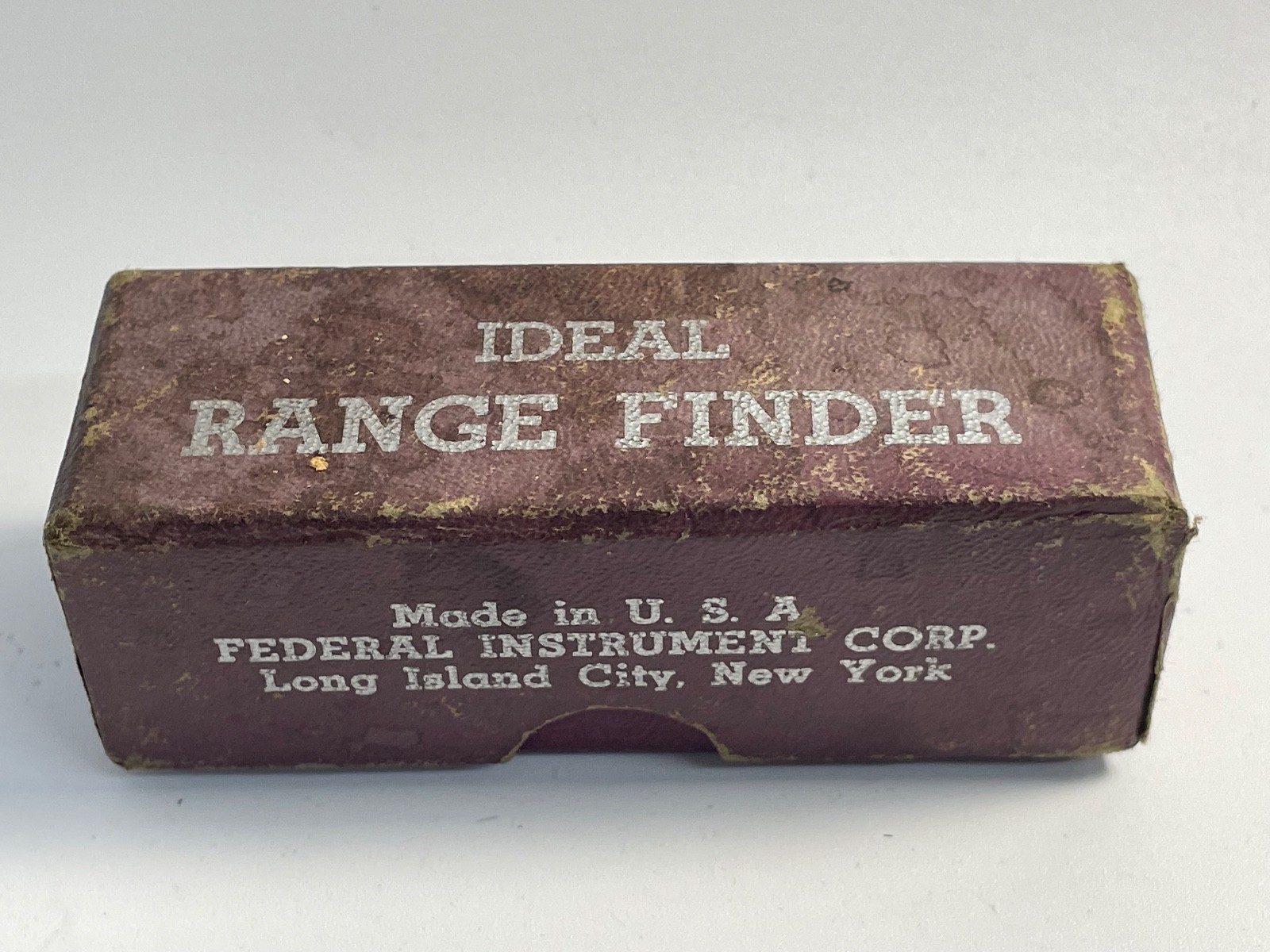 Vintage Ideal Range Finder Federal Instrument Corp USA Long Island NY with Box