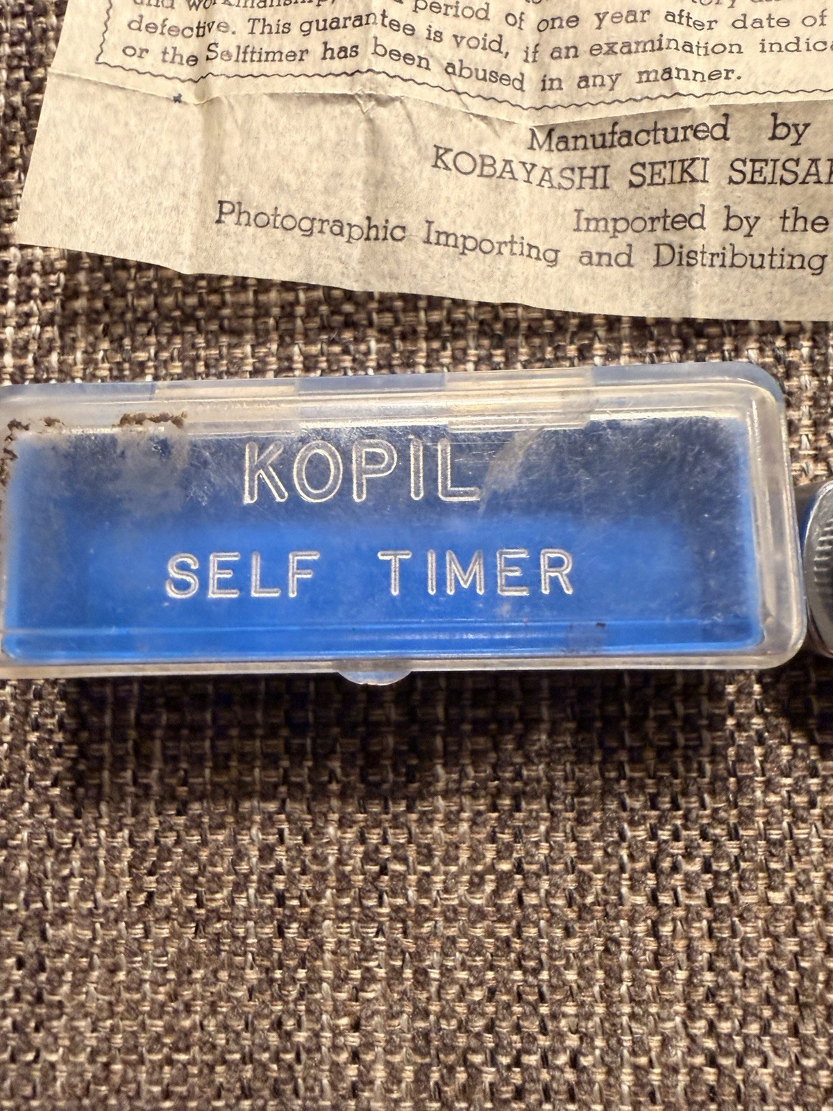 Kopil Mod II Camera Self Timer Japan Vintage w/ Case & Instructions