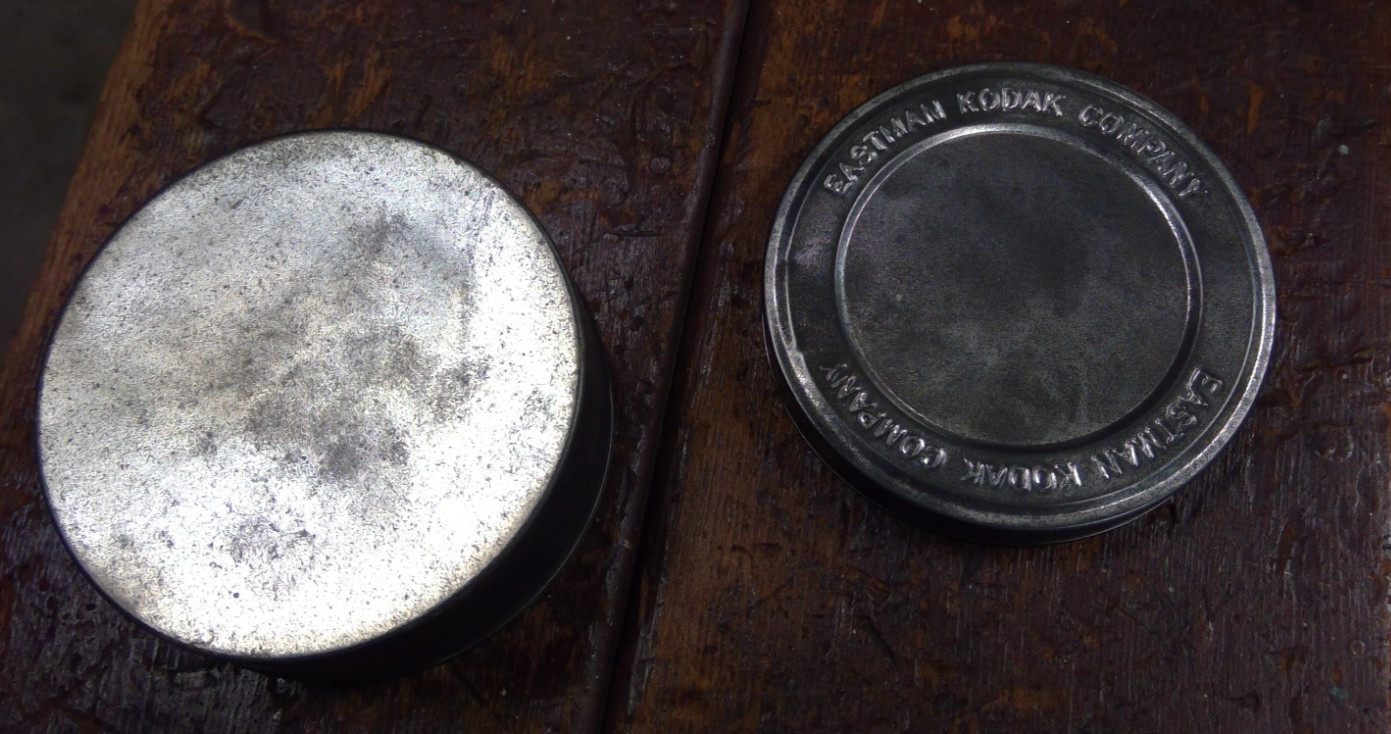 Vintage EASTMAN Kodak Film Reel Canister Empty Movie 8 mm Metal Tin 3.75″x1 5/8″