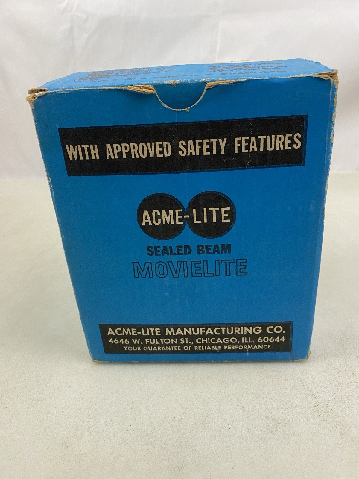 Vintage Acme-Lite Movielite Model 96 Super 8 Camera Light TESTED Working w/ Box