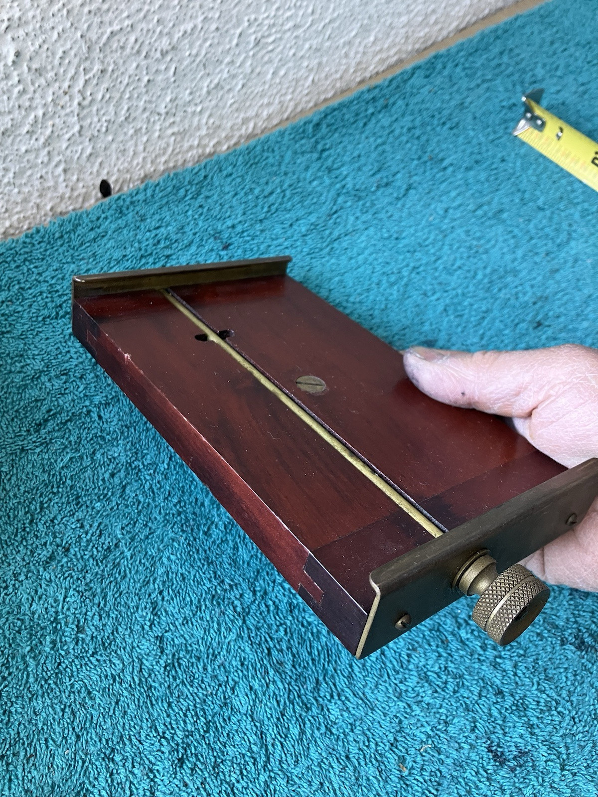 Antique Photography Sliding Tripod Block 6 3/4”x 4 1/8”