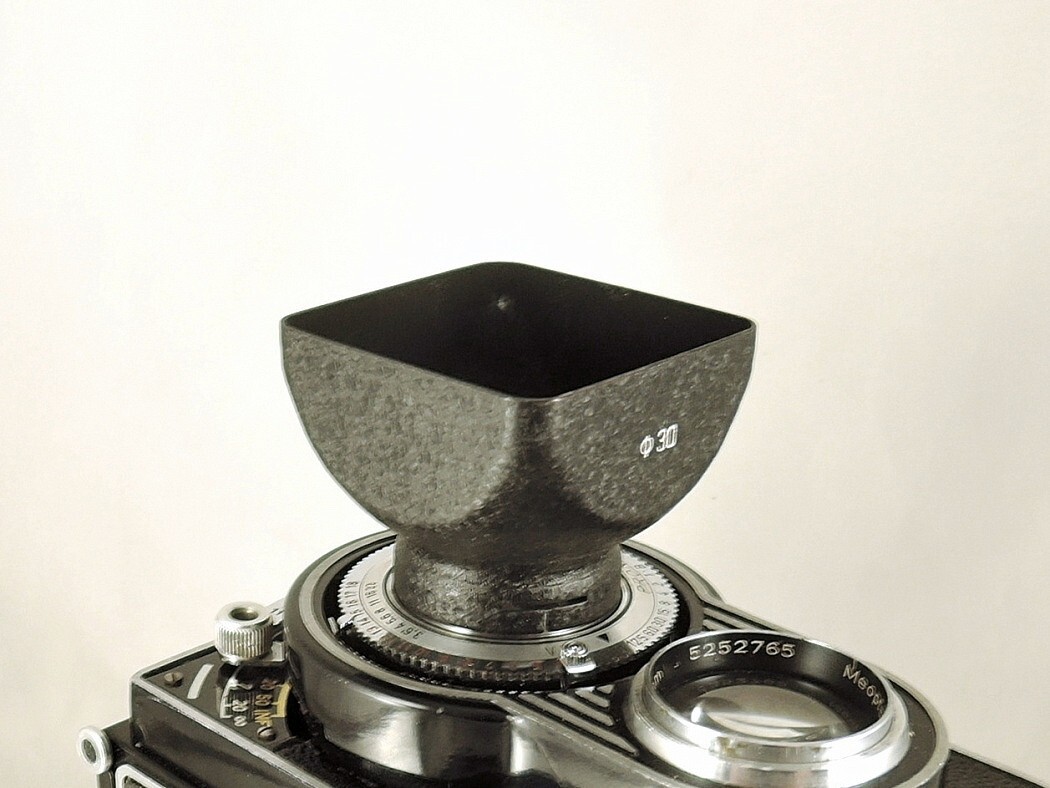 Flexaret Meopta Shade Hood Ø 30 Lens Hood for Flexaret II – V Never Used + Box