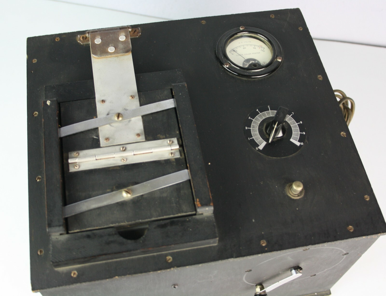 Antique Curtis Color Glass Plate Negative Contact Printer Photograph Darkroom
