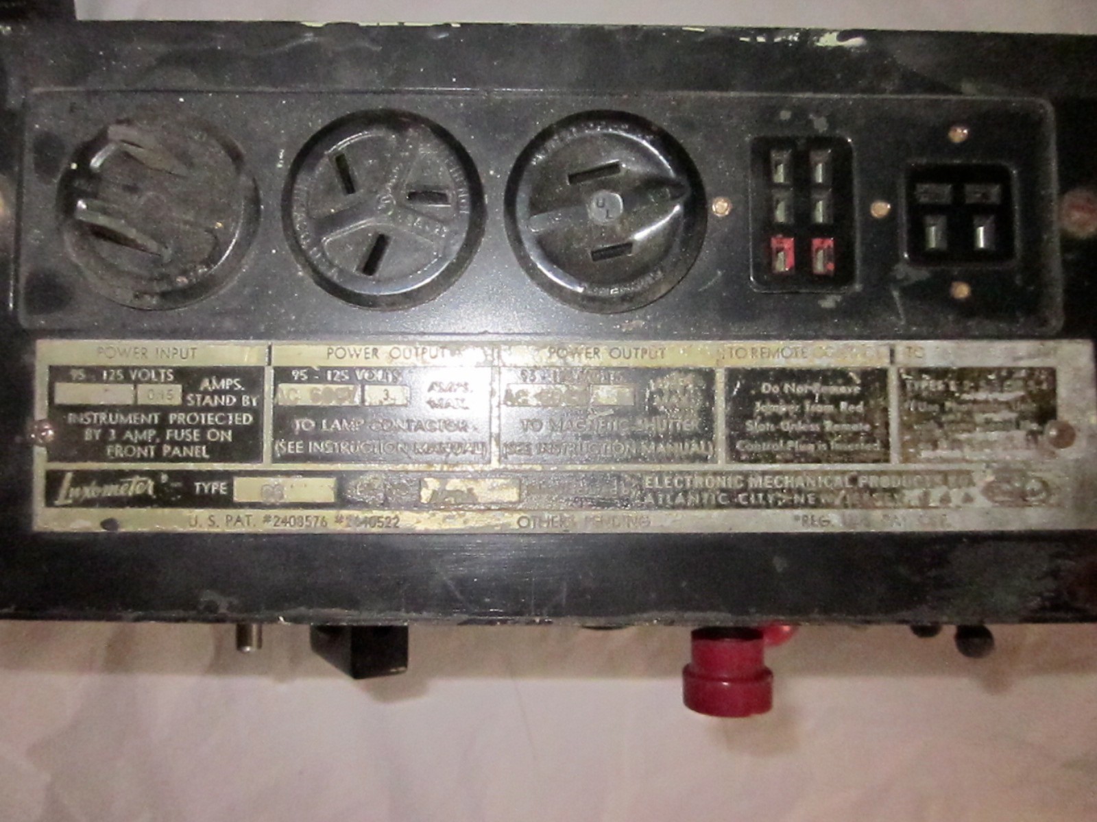 Vintage LUXOMETER Electronic Mechanical Products with Remote Light Meter
