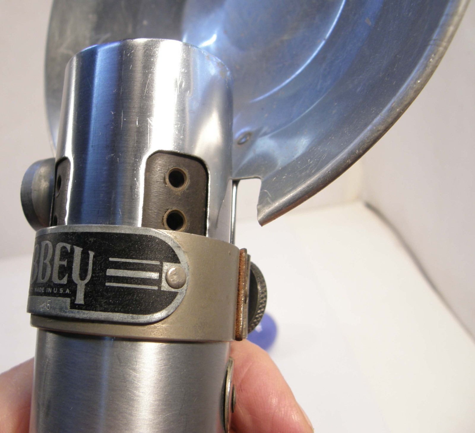 VINTAGE ABBEY PHOTO CORP FLASHGUN HANDLE & HOOD LIGHT SABER