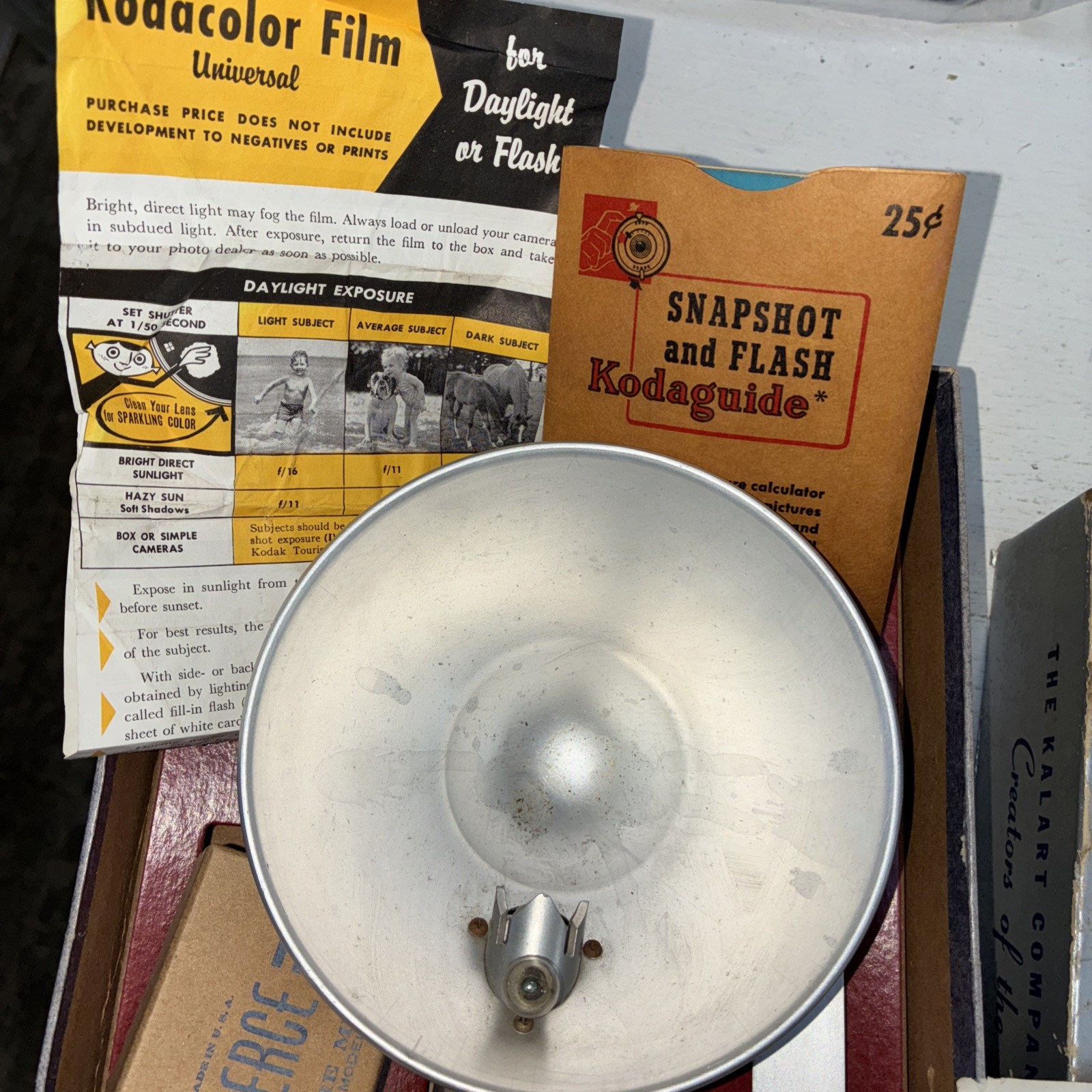 Vintage Kalart Speed Flash Safety First De Luxe range finder Original Box