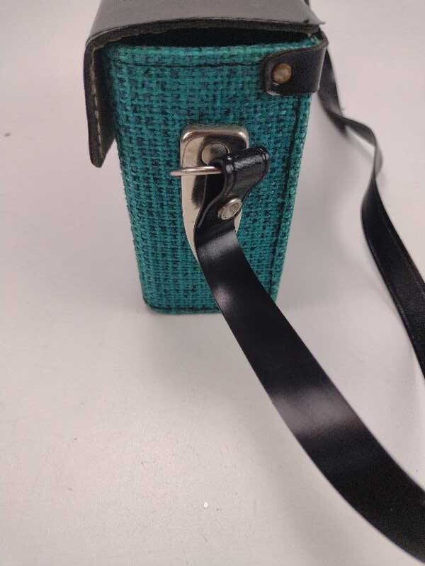 Vintage Camera Case – Aqua Tweed – 1960’s