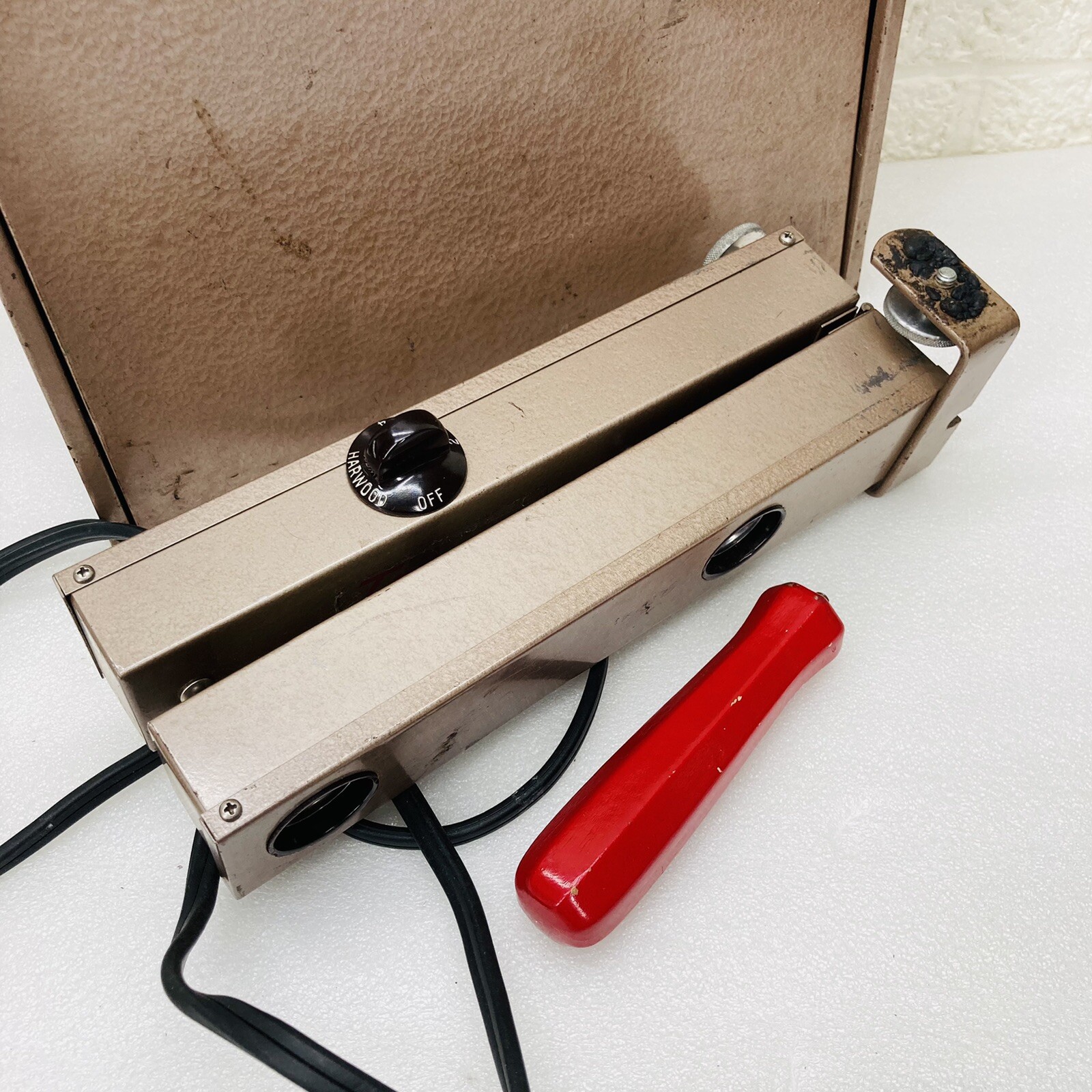 VTG‼ Tower Sears Roebuck Photo Movie Light Bar 6673 w/ Case 4-Bulb WORKS • VGUC‼